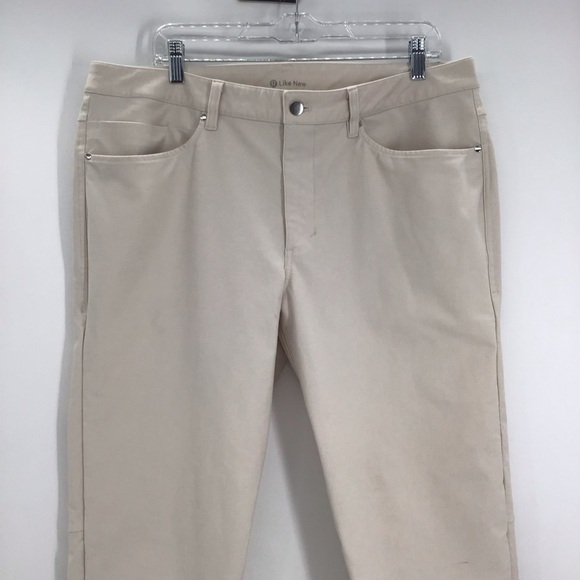 Lululemon Men’s ABC Warpstreme Stretch Casual Pant Tofino Color Size 36 x 34 - Picture 4 of 9